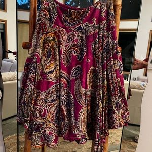 Lauren Ralph Lauren paisley print matching top and skit. Soft. Size xs.